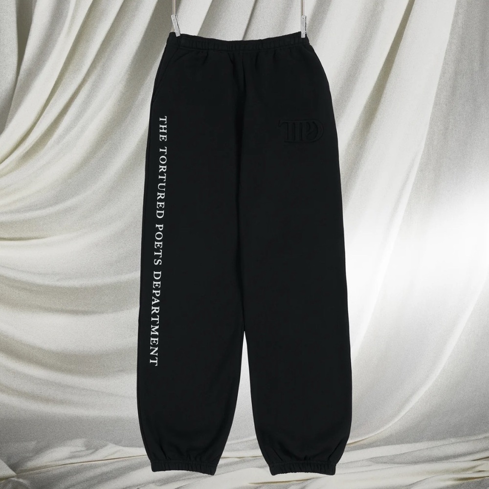 Taylor Swift TTPD Black Sweatpants